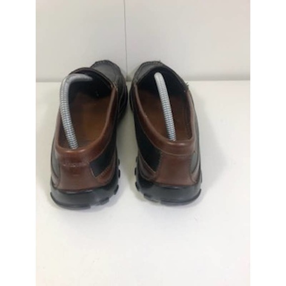 Allen Edmonds Boulder Two Tone Venetian Driving Moccasin Shoe Black Mens US 10 D main image 5